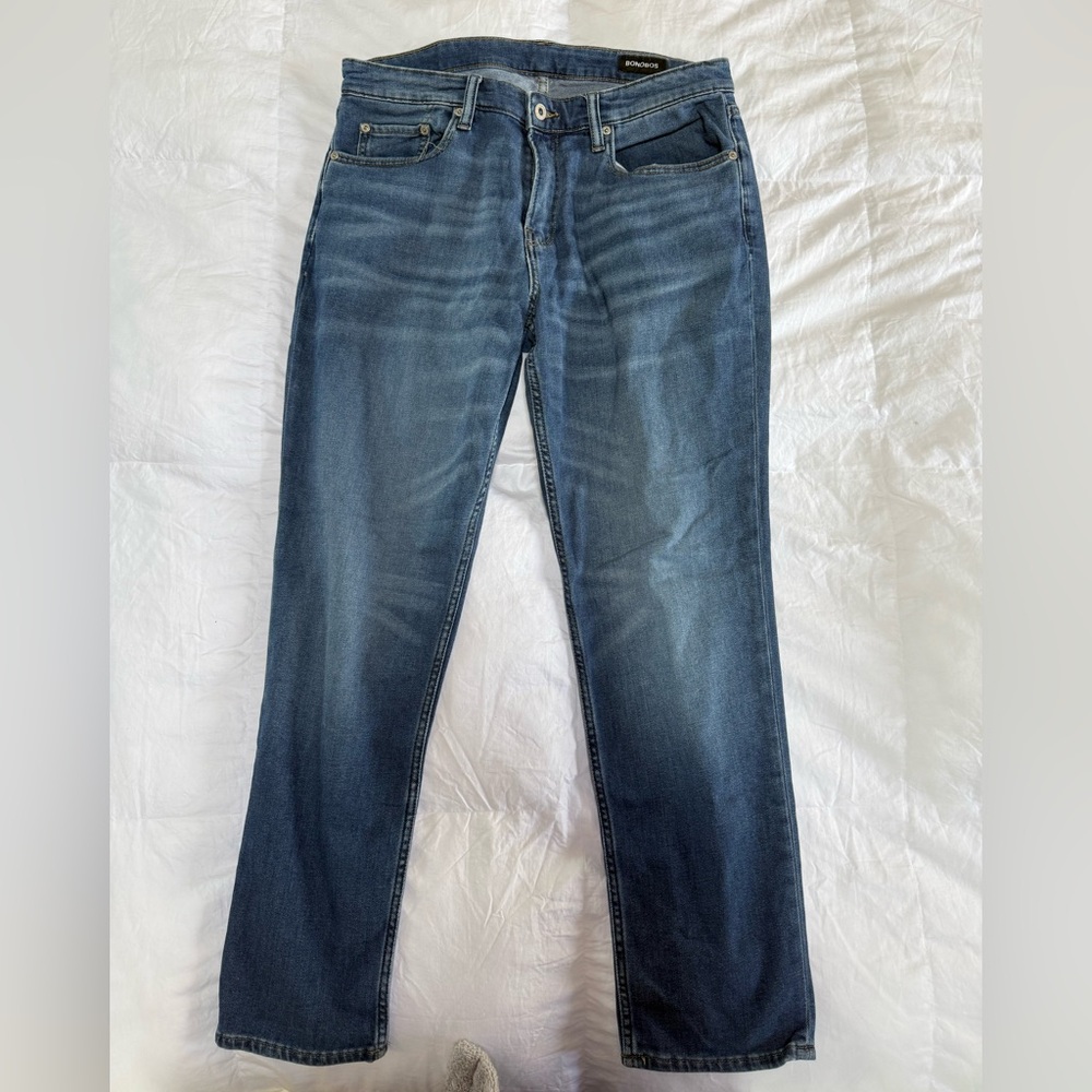 Bonobos Dark Blue Straight Jeans